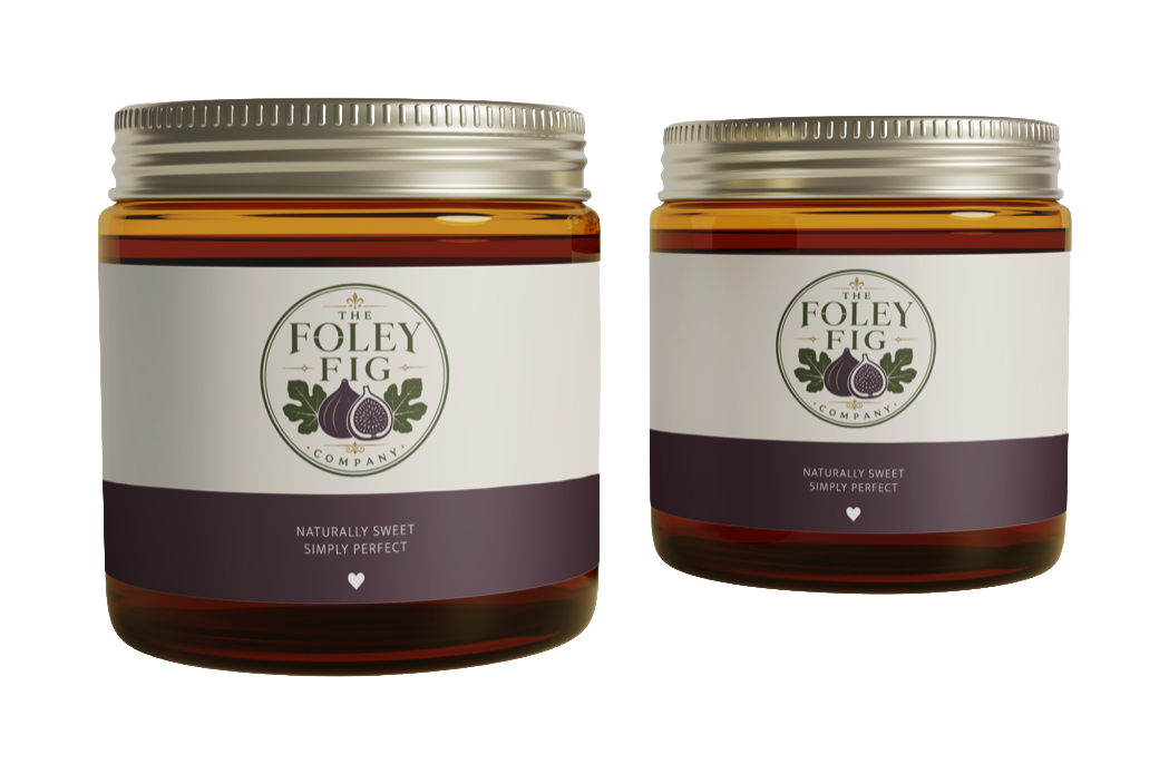 Two jars of Foley Fig honey fig spread